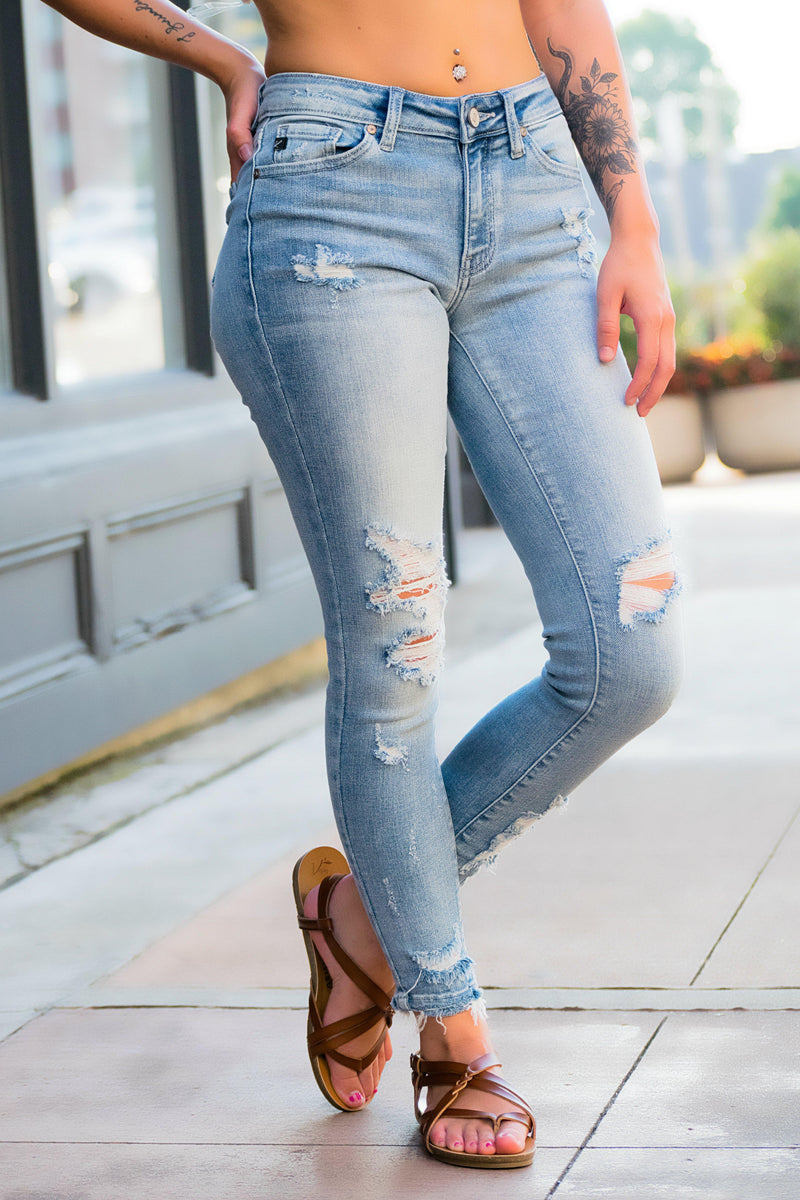 Lexi Distressed KanCan Jeans - prochainsawauthority