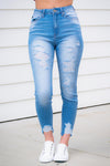 Zoey Distressed KanCan Jeans - prochainsawauthority